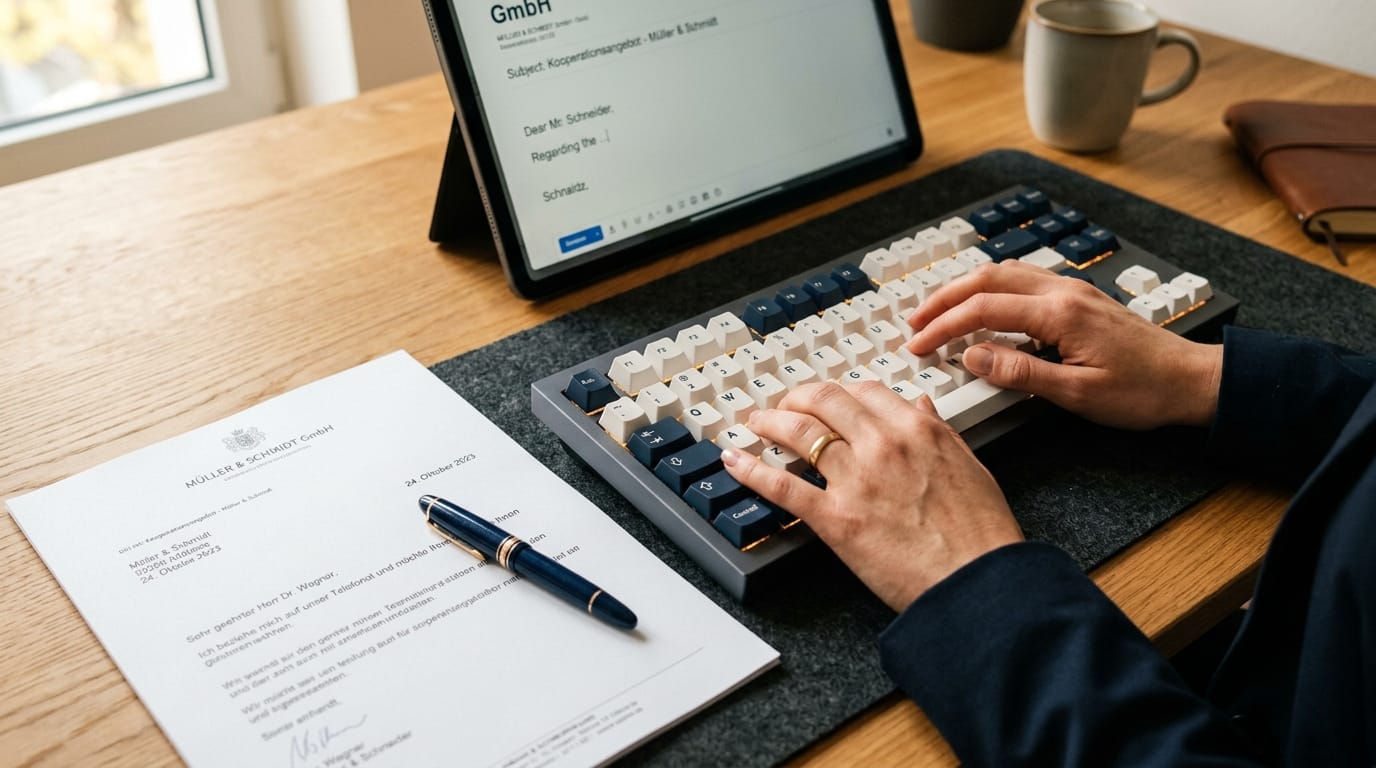 Geschäftsbriefe und E-Mails schreiben B2 DIN 5008 Redemittel