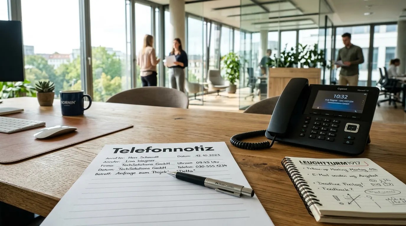 telc B2 Beruf Telefonnotiz: Muster, Vorlagen, 3 Übungsfälle & typische Hörfallen 2026